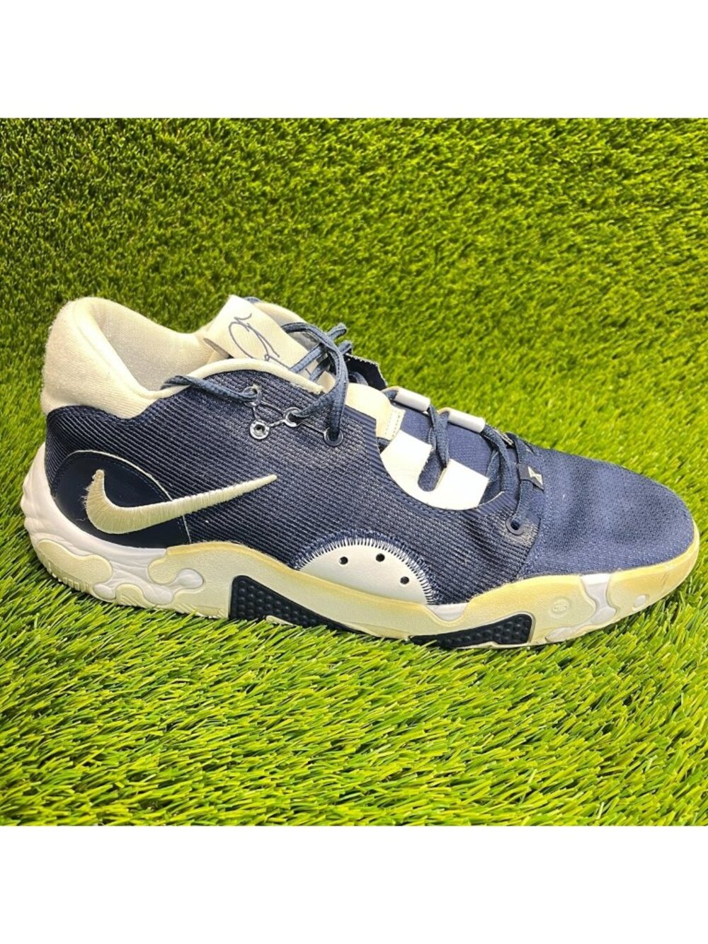 Nike PG 6 Promo Midnight Navy Blue White Mens‎ Size 14 Basketball Shoes Sneakers